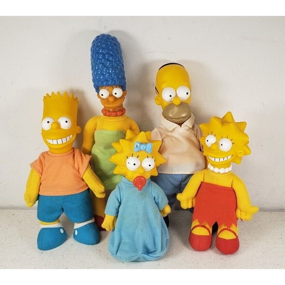 VTG. 1990 THE SIMPSON FAMILY DOLLS COMPLETE ~ MATT GROENING & 20th CENTURY FOX - Picture 2 of 16